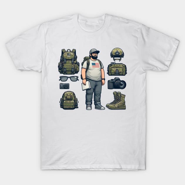 Tactical Otaku T-Shirt by Rawlifegraphic